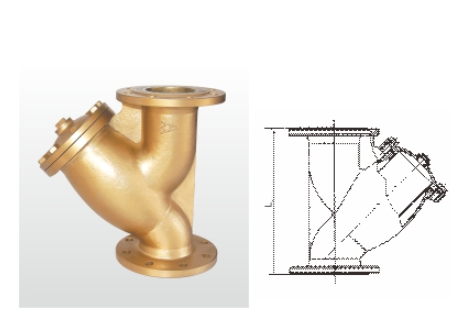 66mo威九国际黄铜法兰过滤器结构图 66mo威九国际黄铜法兰过滤器结构图