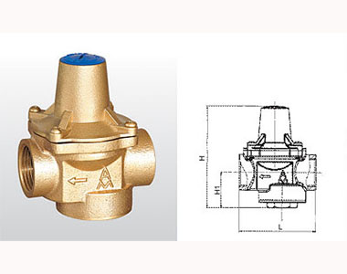 66mo威九国际黄铜可调式减压阀结构图 66mo威九国际黄铜可调式减压阀结构图