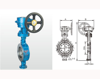 66mo威九国际对夹式三偏心多层次金属密封蝶阀结构图 66mo威九国际对夹式三偏心多层次金属密封蝶阀结构图