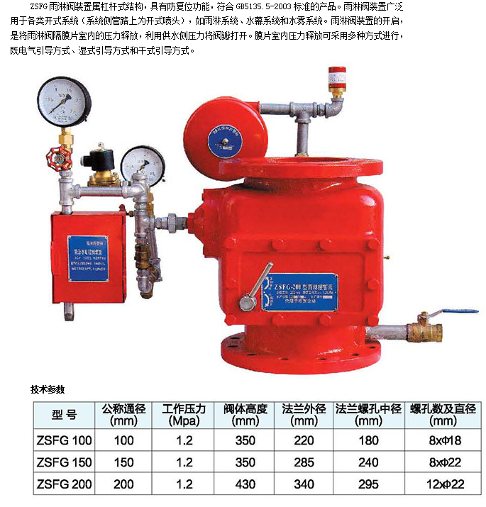 66mo威九国际雨淋报警阀参数图 66mo威九国际雨淋报警阀参数图